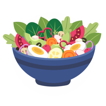 A hearty salad bowl