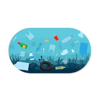 Water pollution caused by plastic